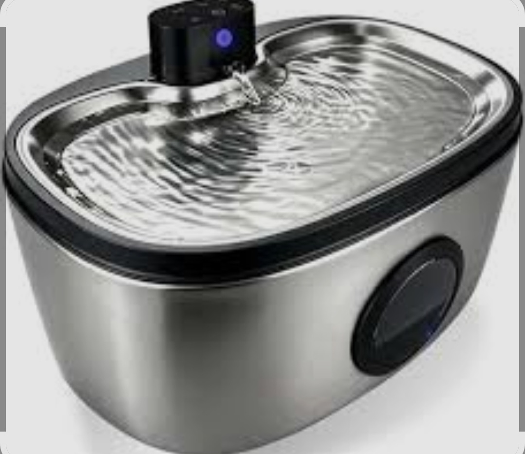 Rechargeable Stainless Steel Pet Water Fountain - Bilde 7