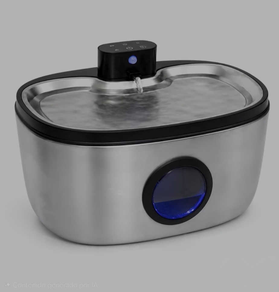 Rechargeable Stainless Steel Pet Water Fountain